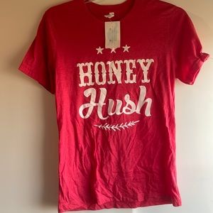 Boutique brand graphic tee “honey hush”